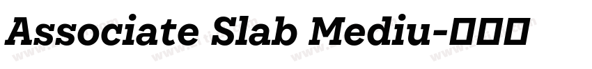 Associate Slab Mediu字体转换